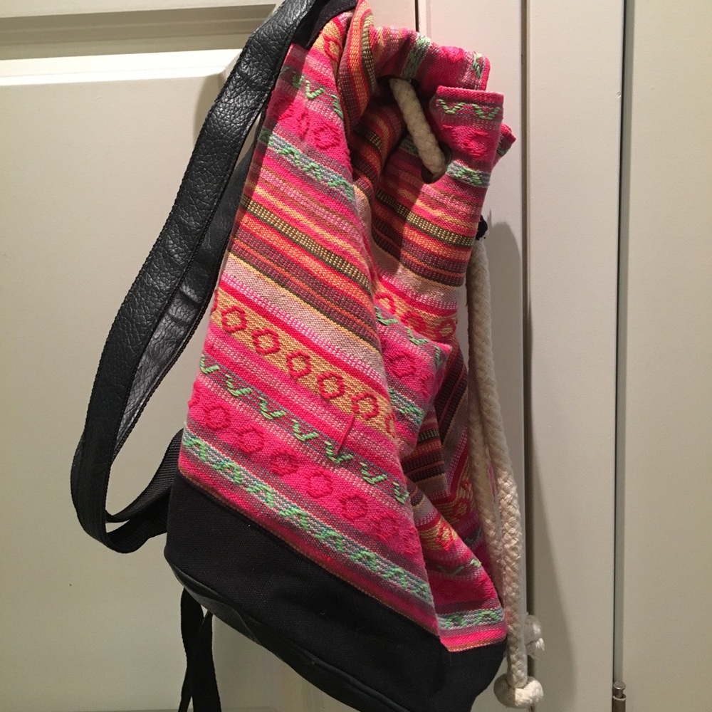 Topshop Aztec Duffle Backpack - Picture 4 of 6